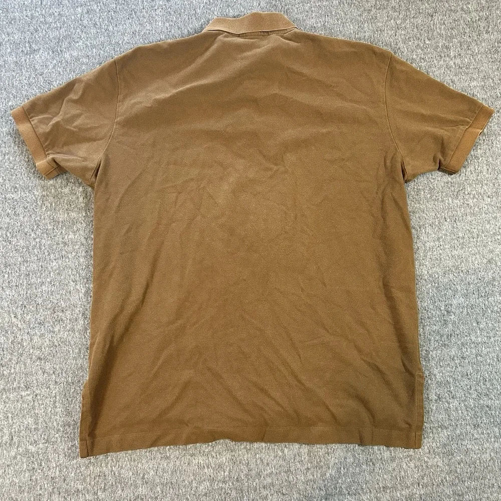 Polo Ralph Lauren Shirt Mens XL Brown Blue Pony Short Sleeve Golf Preppy‎ Rugby